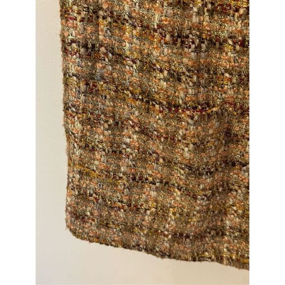 Lafayette 148 Earth Tone Plaid Tweed Blazer 16 - Picture 3 of 8